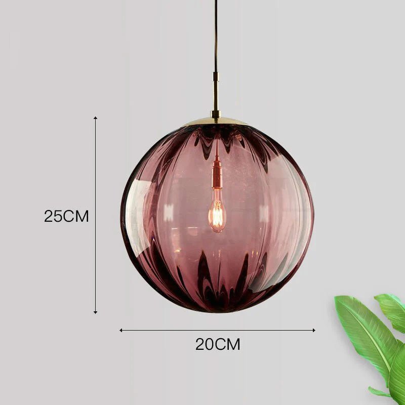 Gusto Round Glass Pendant Light Articture