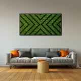 Moss Art X Design Wood Frame