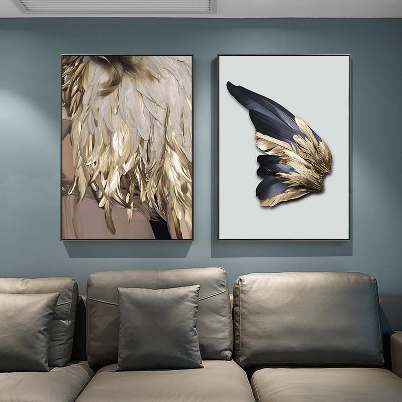 Stretched Canvas  Gold Image Printing