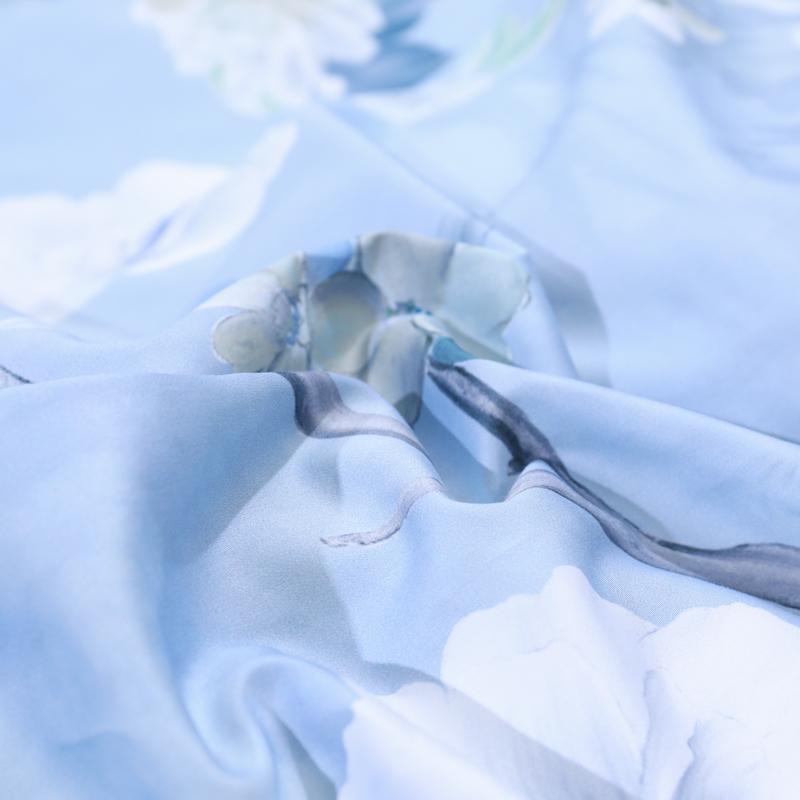 Blue Solaire Duvet Cover Set (Egyptian Cotton)