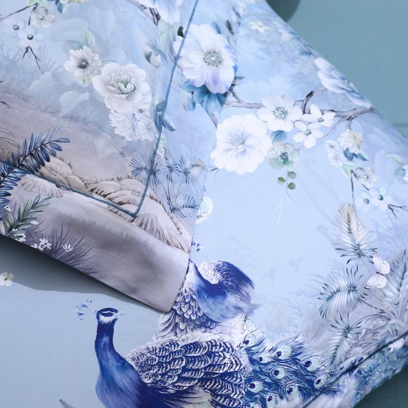 Blue Solaire Duvet Cover Set (Egyptian Cotton)