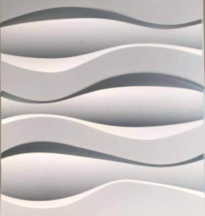 Back Wave PVC Wall Panel (Set of 12)