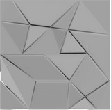 Origami Square 3D Wall Panel