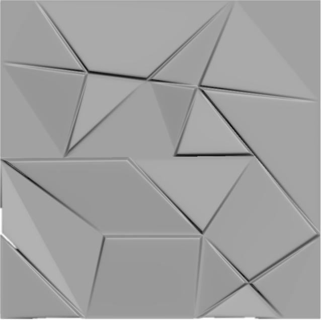Origami Square 3D Wall Panel