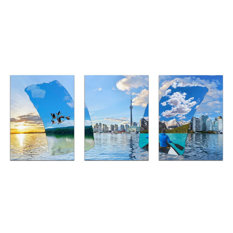 Toronto Skyline Oasis Stretched Canvas