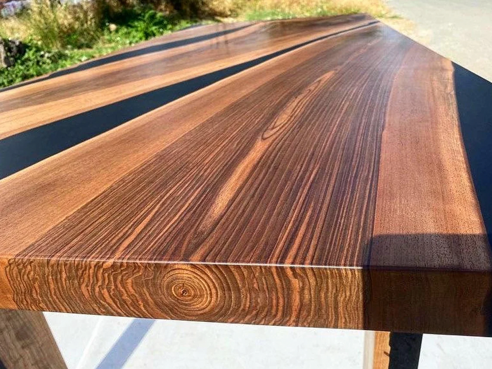 Black Walnut Solid Wooden Slab Epoxy Table – Articture