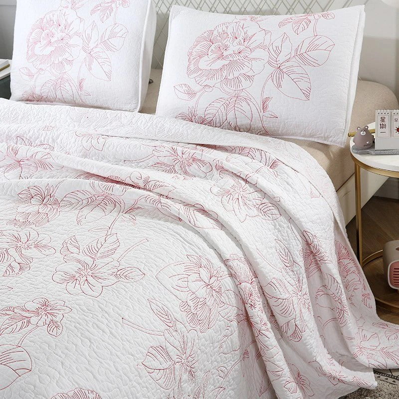 Amberly Floral Coverlet Set