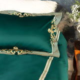 Vienna Green Duvet Cover Set (Egyptian Cotton)