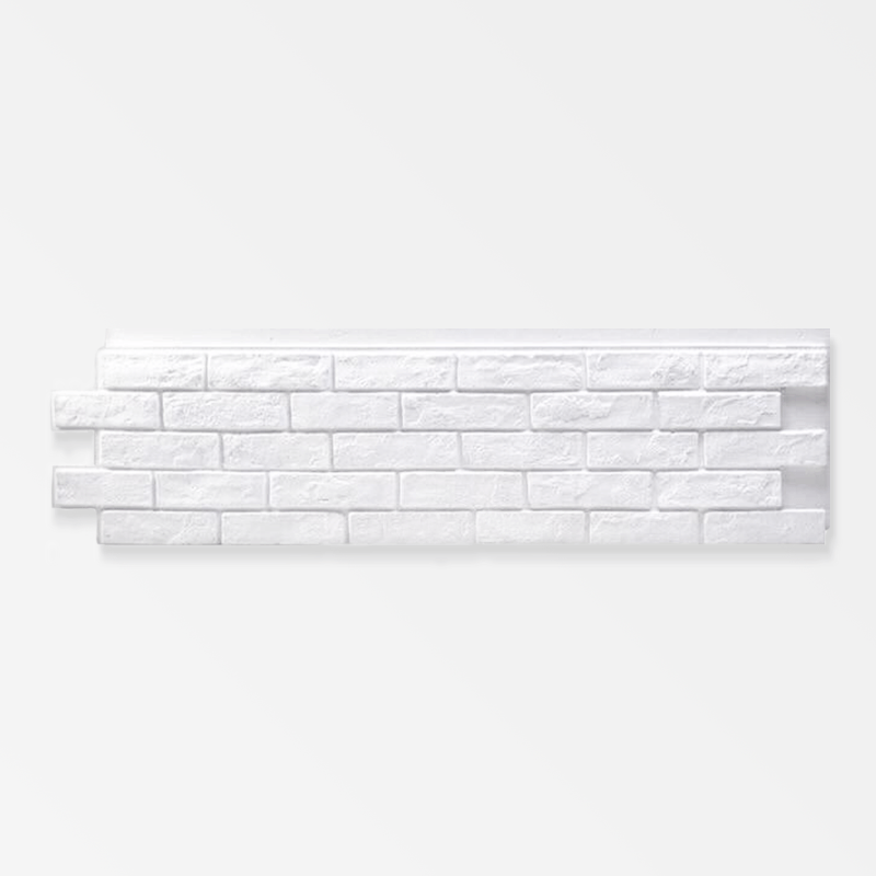 Faux White Brick Wall Panel
