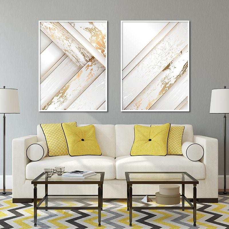 Golden Rays Stretched Canvas