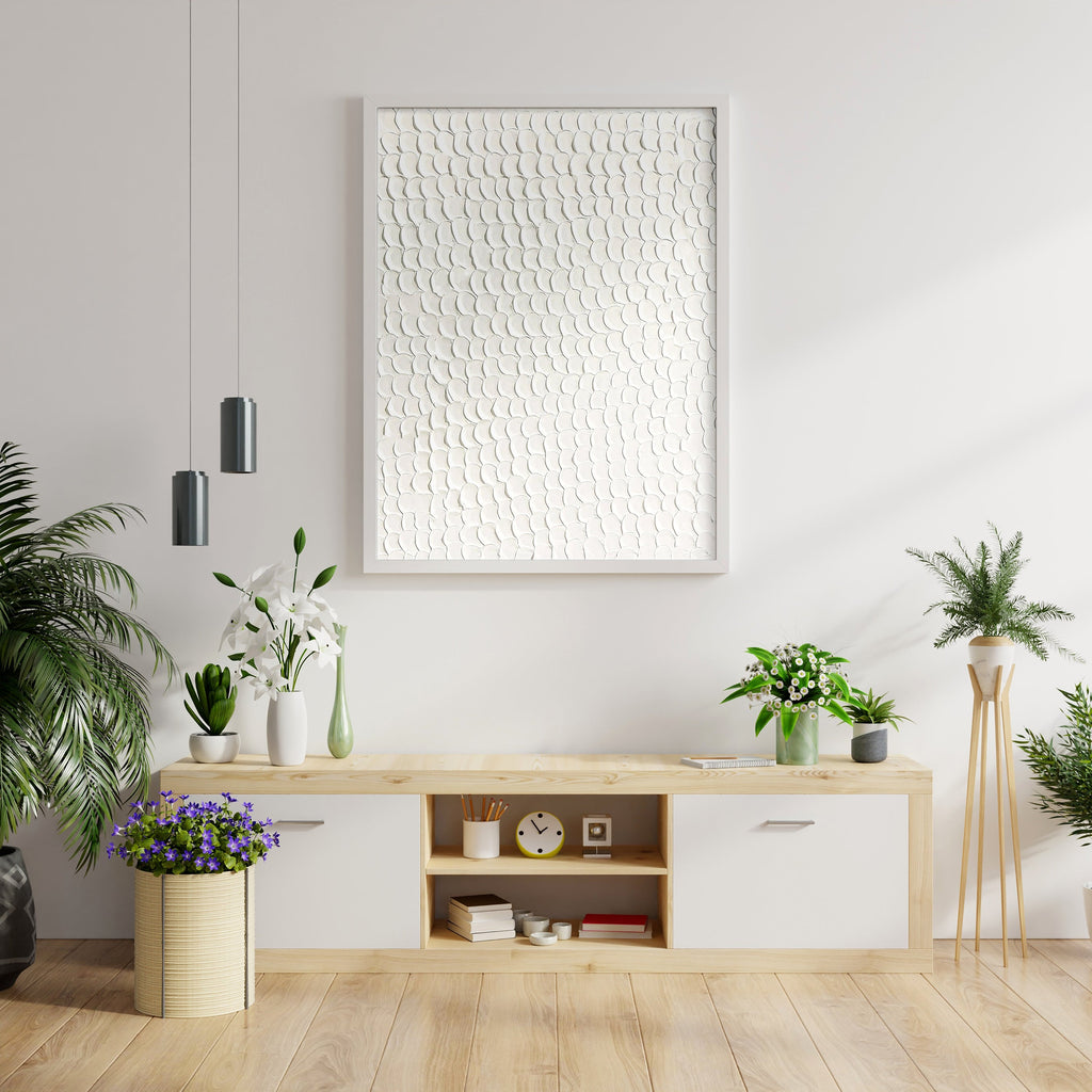 White Texture Painting Spackle Art Abstract Texture Canvas – Articture