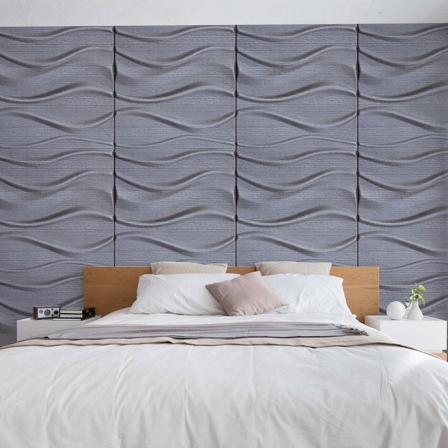 River Square 3D Leather Wall Panel