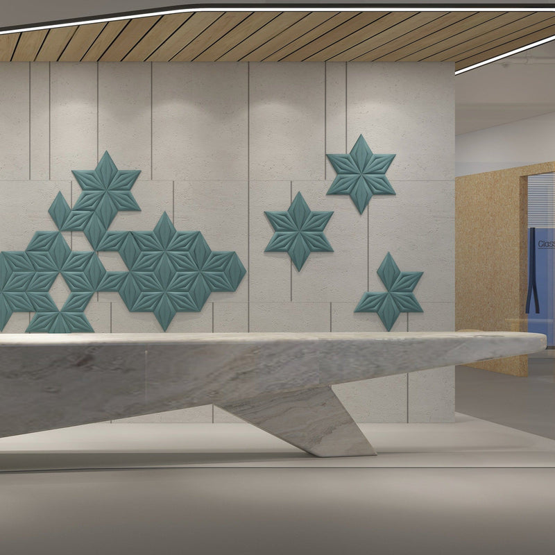 Star Flower Geometric 3D Wall Panel