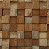Cubix Rue Wood Mosaic Wall Panel