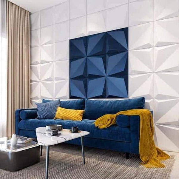 Leaves Square 3D Leather Wall Panel – Articture