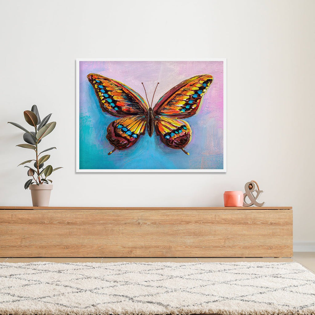 Butterfly Abstract Art Stretched Canvas – Articture