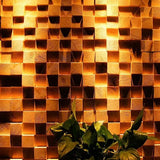 Cabo Cube Wood Mosaic Wall Panel