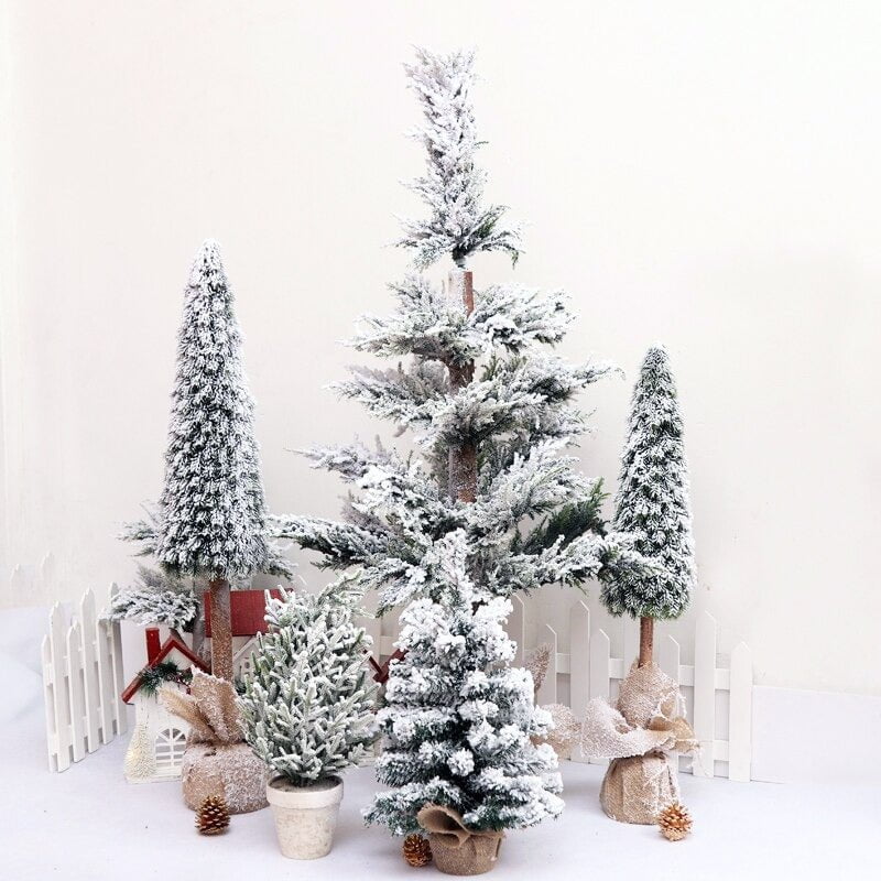 Snowy Christmas Pine Tree