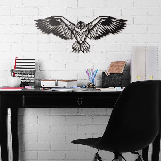 Eagle Focus Metal Wall Art