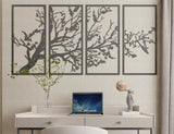 Tree of Life Metal Wall Art (4 Pieces)