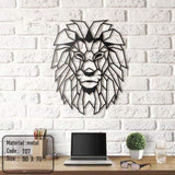 Lion Head Metal Wall Art