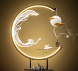 Celestial Lady Flying To The Moon Incense Burner Lamp