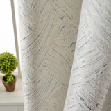Heavy White Patterned Curtain