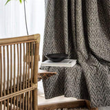 Heavy Arrow Pleat Gray Drapes