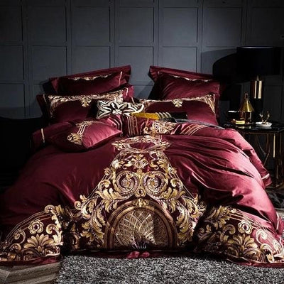 Queen Duvet Cover Set store Red Season