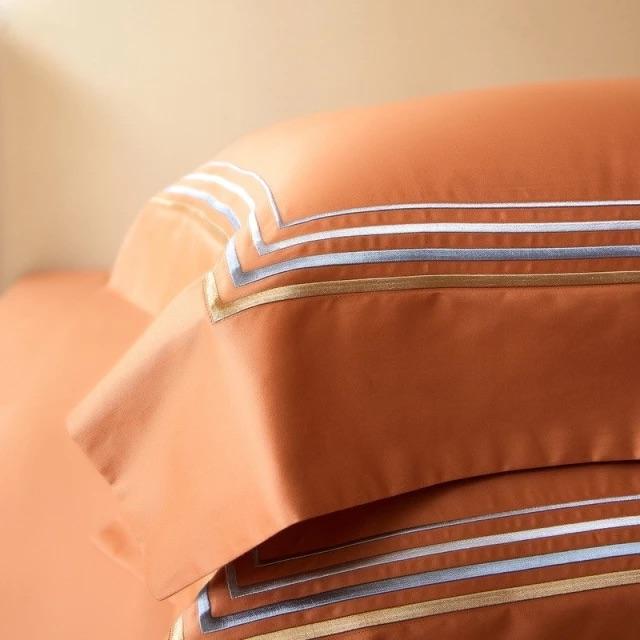 Amsterdam Orange Duvet Cover Set (Egyptian Cotton)