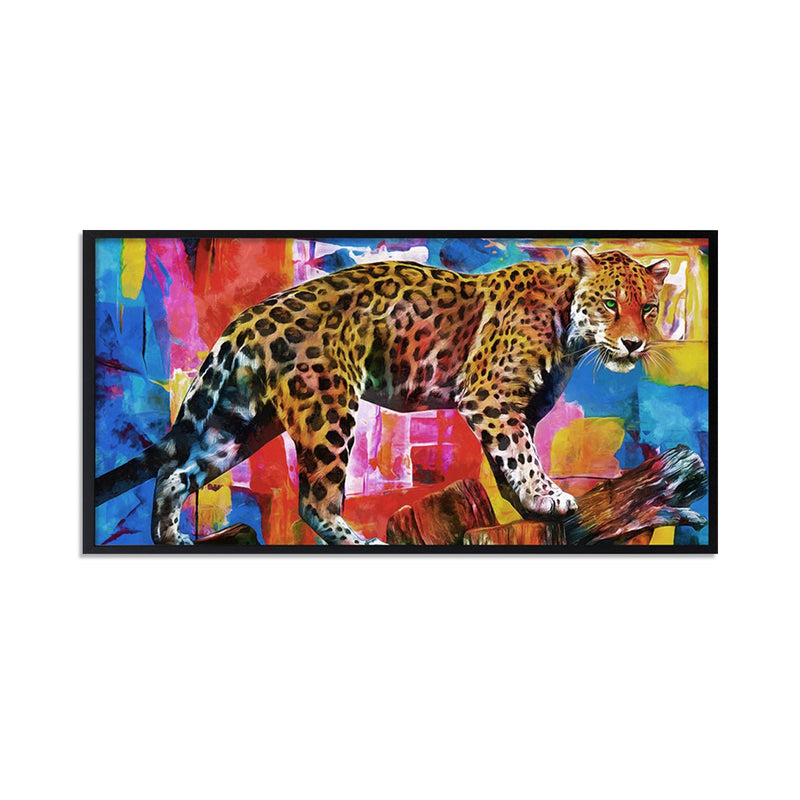 Leopard Abstract Art Stretched Canvas