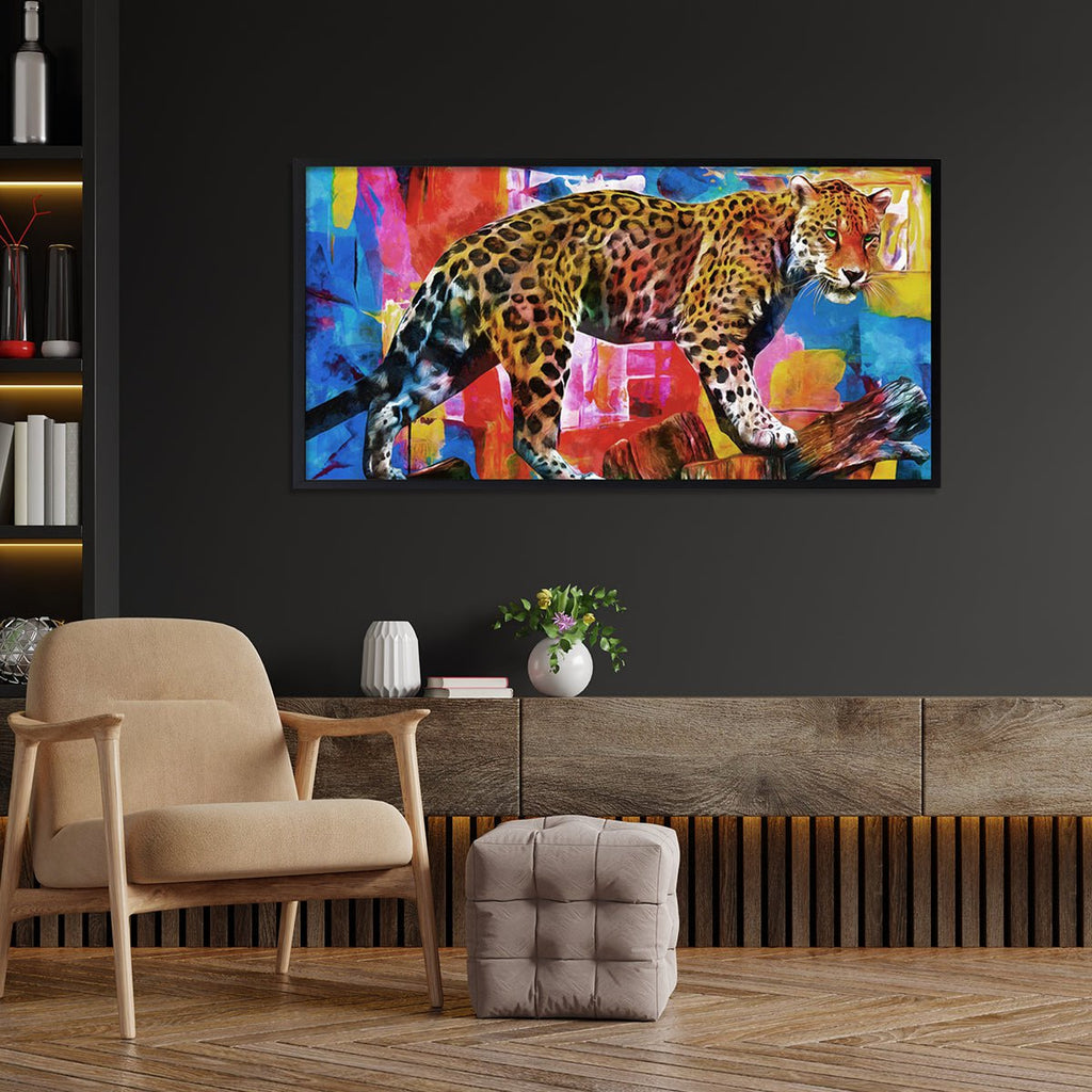 Leopard Abstract Art Stretched Canvas – Articture
