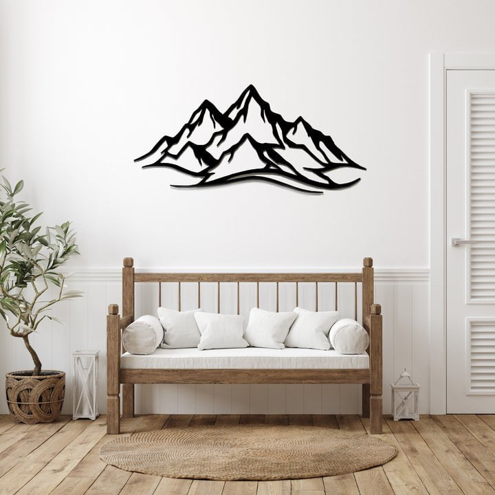 Mountain Range Metal Wall Art