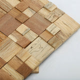 Cubbyhole Wood Mosaic Wall Panel