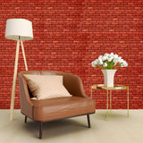 Faux Red Brick Wall Panel