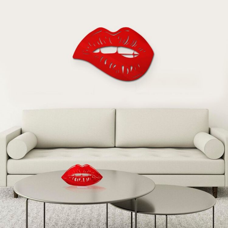 Sexy Lips Metal Wall Art