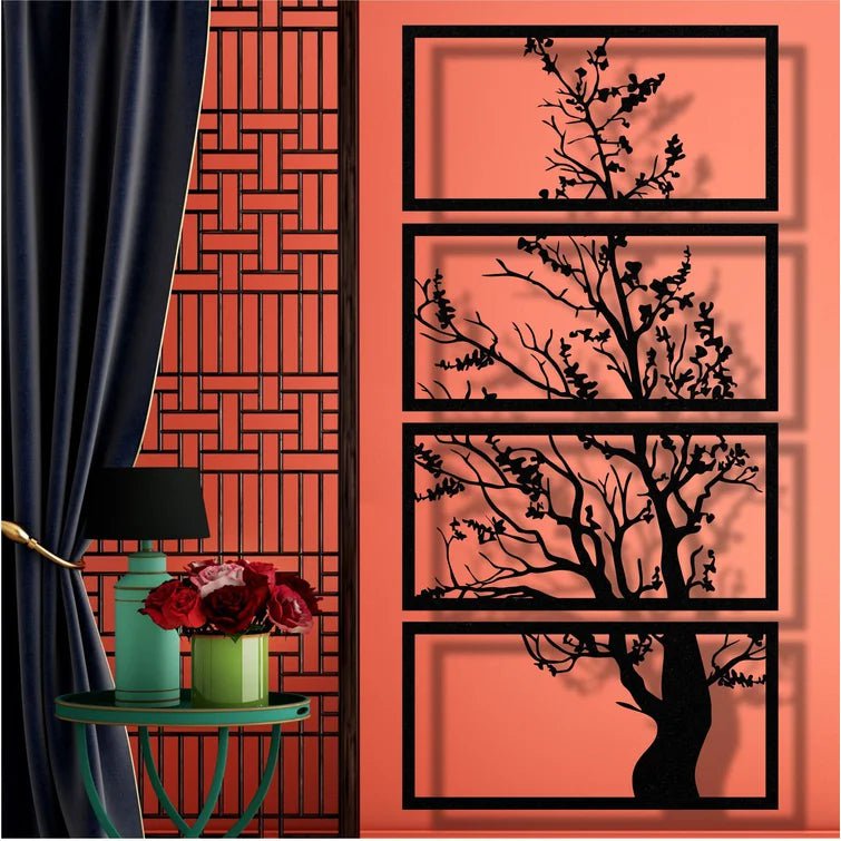 Quadra Tree Metal Wall Art – Articture
