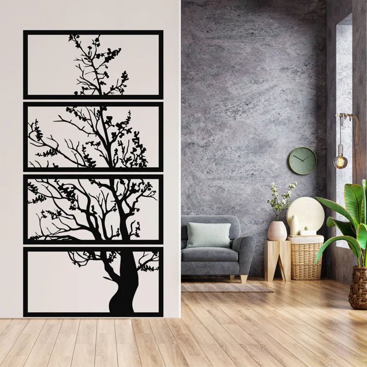 Quadra Tree Metal Wall Art – Articture