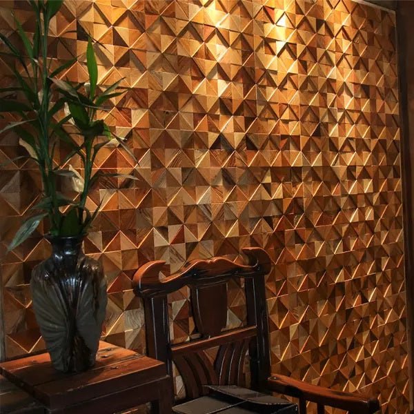 Triad Wood Mosaic Wall Panel