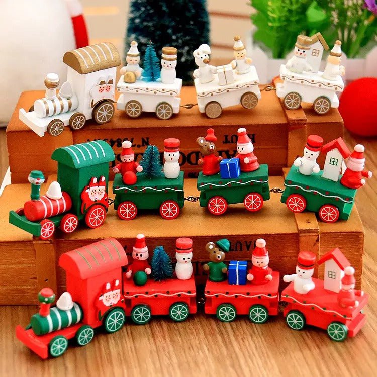 Holly Jolly Wooden Train